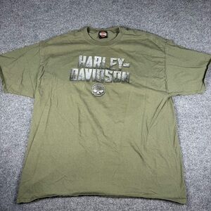 Harley-Davidson Skull‎ Green Men's Graphic Tee